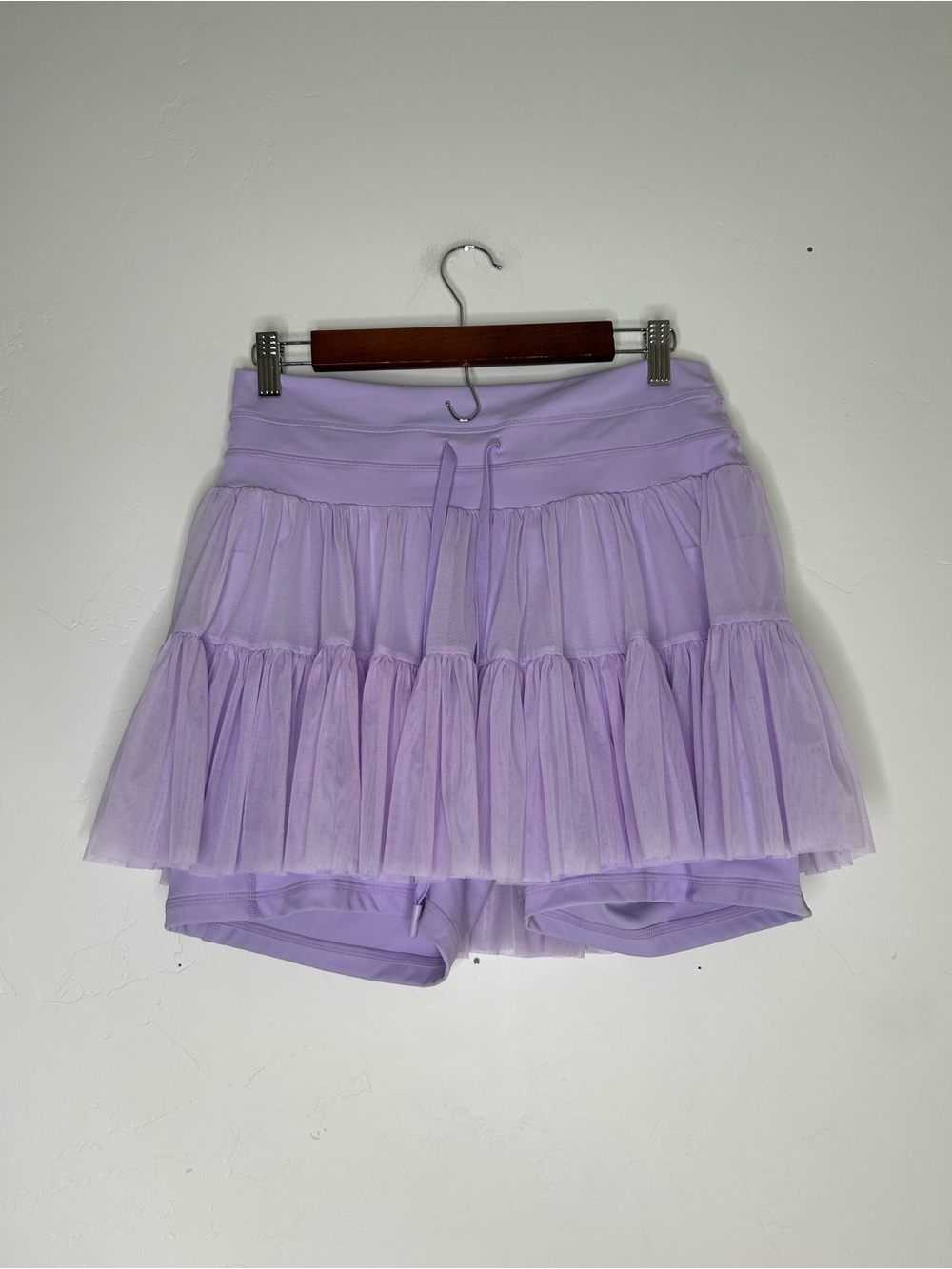 POPFLEX Lilac Tiered Tulle Pirouette Skort Size XL Tennis Pickleball Athleisure